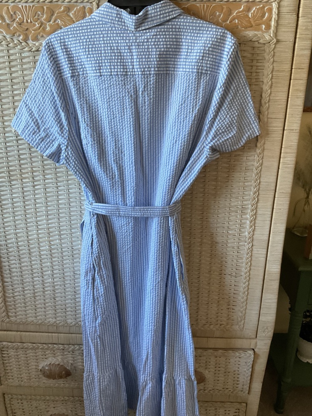 Issac Mizrahi EUC Seersucker Dress - Picture 5 of 8